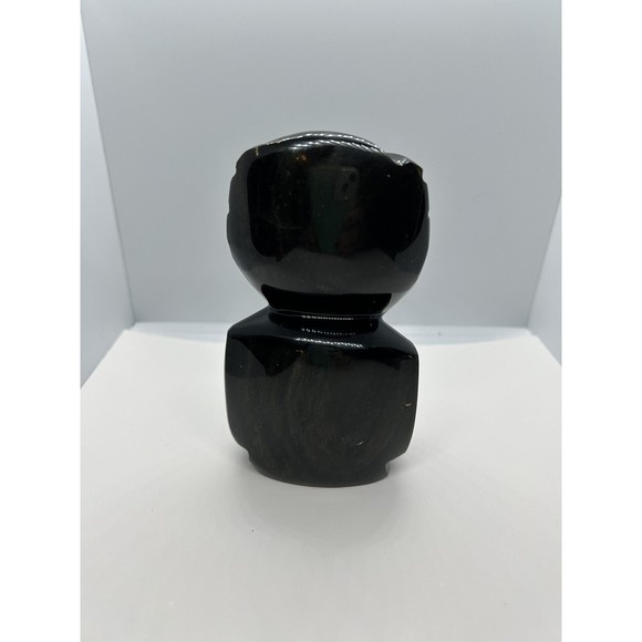 Mayan Sculpture Golden Sheen Obsidian - Picture 4 of 7
